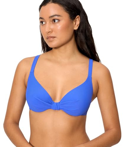 YSABEL MORA. Top Bikini con Aro Copa B. Top Bikini con Aro Y Relleno Tirantes Anchos Regulables. Color Liso para Look Completo .Colección Palms.