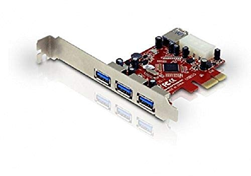 Conceptronic PCI Express gränssnittskort med 4x USB 3.0-port och intern Molex-strömkontakt