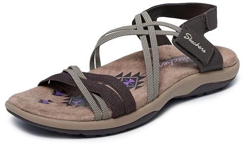 Skechers Reggae Slim Takes Two para mujer, Chocolate, 36 EU