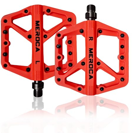 TINGSING Mountain Bike Pedals, Non-Slip MTB Nylon Fiber Bicycle Pedals