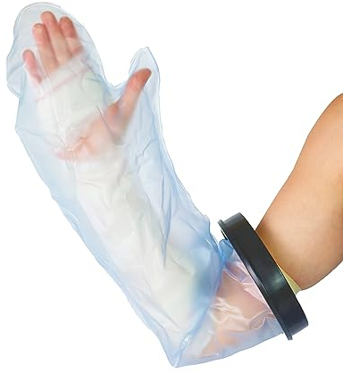PEPE Mobility Cast Shower Cover Arm (Short 50 cm), Reusable, Bandage Cover, Watertight Protection for Long Arm, Elbow, Wrist, Hand, Fingers