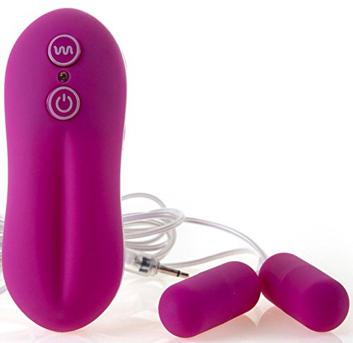 Vibro Ei x2 Rosa – 20 Vibrationsmodi, Mini Vibrator für Frauen, Bullet-Vibratoren, Leiser Vibro Ei, Vibrator Klein für Intime Stimulation, Sex Eier – FOPS M14-2