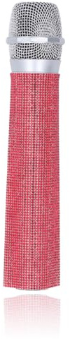 Housse Décorative Brillante pour Microphone, étui de Micro en Cristal pailleté, Housse de Microphone sans Fil à Paillettes, Scintillants, Protection de Manche de Micro