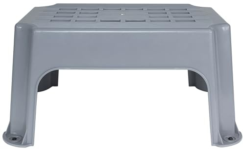 Caravan Trittstufe 50x34x23 cm aus Kunststoff bis zu 150kg belastbar mit Anti-Rutsch-Trittfläche Einstiegshilfe Einzeltritt Faltbar Wohnwagen Wohnmobil Fußbank Tritt