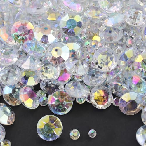 4300Pz Diamanti Decorativi Trasparenti In Acrilico Per Matrimonio,Nozze,Decorazione Da Tavolo,Decorazione Da Tavolo Con Diamante,Perline Per Bigiotteria(3mm/4mm/10mm)