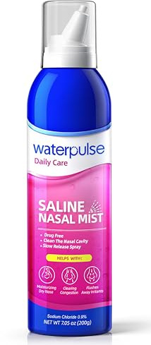Waterpulse Saline Nasal Mist for Nasal Care | Nasenspray | Sofortige Befeuchtung für die Nasenpflege | Sanfte Meerwasser-Lösung für Erwachsene,1 x 200 ml