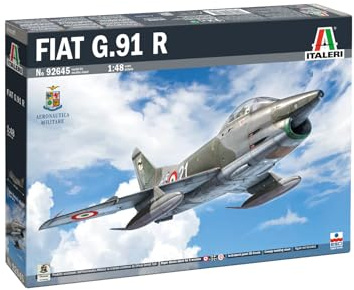 Italeri 2645 1:48 G.91 R1/R3 Gina - Modellbau, Bausatz, Standmodellbau, Basteln, Hobby, Kleben, Plastikbausatz, detailgetreu, Mehrfarbig, Mittel