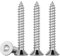Drenky Vis A Bois Inox 5x30 Torx à Tête Fraisée En Acier Inoxydable A2 V2A Autotaraudeuses EntièRement Fileté Vise Clous, Et Fixations, 50 Pièces, TX25
