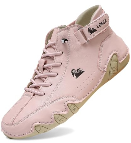 Barfuss Schuhe Herren Damen Leder Hoch Alpaca Barfußschuhe Cowboystiefel Italienische Mode Wanderschuhe Wasserdicht Sneaker Barefoot Shoes Bootsschuhe Unisex Barfussschuhe Khaki Schuhe Gr.34-50 EU