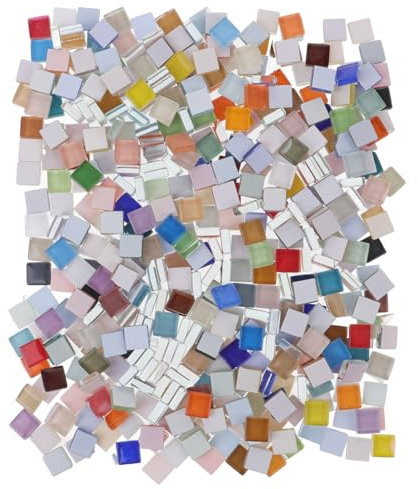 HOMSFOU Pack de Tesselles Colorées pour Diy Fournitures pour Décoration Projets Manuels