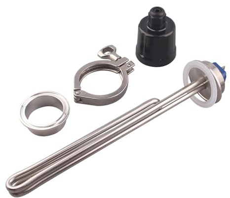 Elemento Calefactor Tubular Eléctrico De Triple Abrazadera De 240 V For Calderas De Cerveza De 2,5 KW, 3,5 KW, 4,5 KW Y 5,5 KW, SUS304(Set,4.5kw 280mm)