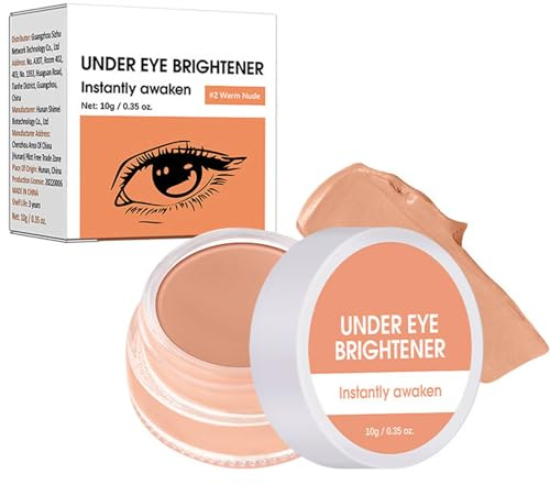 Concealer Ögonringar Ta bort & Under Eye Brightener, Color Corrector täckpenna för mörka ringar och ansikte, vattentät närande färgkorrigerare i Nude, långvarig för strålande utseende