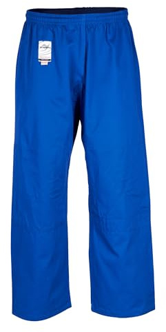 Ju-Sports Judohose 140 to Start Blau I Leichte Judohose mit Gummitbund, Zusatzschnürung & Knieverstärkung I 100% Baumwolle I Auch für Sportarten wie Karate UVM.