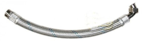 Panzerschlauch 1 zoll 1 DN25 80cm Bogen Flexschlauch IG-AG Hauswasserwerk