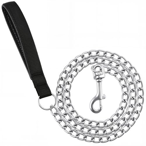 PETTOM Laisse Chien Chaîne 120cm, Grosseur Chaîne 0.2cm