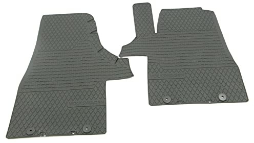 Volkswagen 7H1061502B82V Allwettermatten 2X Gummimatten vorn Original T5/T6 Gummi Fußmatten schwarz mit Schriftzug