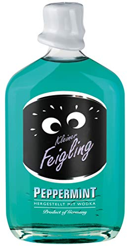 Kleiner Feigling Peppermint (1 x 500ml) – Feinster Vodka mit erfrischendem Pfefferminzgeschmack – Der kultige Party Schnaps für jede Feier – Frech, frischer Shot – 15 % Vol.