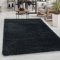 Carpetsale24 Shaggy Hochflor Teppich Anthrazit 160x230 cm Extra Weich & Waschbar - Jute Rückseite für Fußbodenheizung, Einfarbig & Flauschig für Wohnzimmer & Schlafzimmer