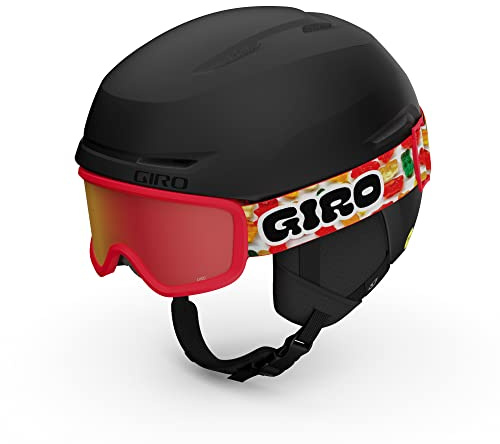 Giro Spur Kids Snow Helmet Goggle Combo - (Combo) Matte Black (Limited) - Size X-Small