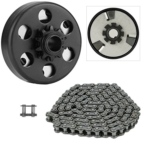 Embrague centrífugo, embrague Go Kart 3/4 diámetro 10T con cadena #40 41 420 para mini bicicleta, Go Kart, depredador 212, cortacésped y motor Honda GC GX 2-6.5HP, 1 enlace de conexión incluido