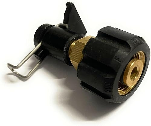 M&M Smartek högtrycksadapter för slangkontakt/omvandlare för högtryckstvätt kompatibel/såsom Kärcher, Black & Decker, Nilfisk, Stihl G1/4 tum eller med M22 IG (alternativ C för Bosch/Parkside & M22