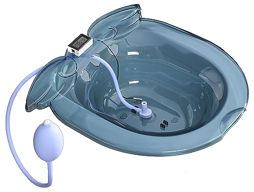 Sitzbad für die Pflege nach der Geburt, Sitzbad, Salzwanne für Damen und Herren, Einweichbecken zur Behandlung von Entzündungen, passend für die meisten Toilettenformen, Blau1, 41 x 39 cm (Blau2