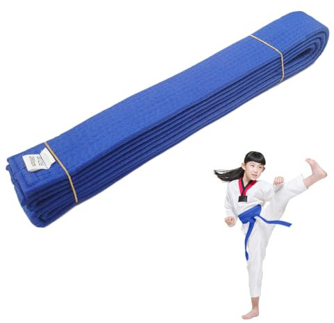 Ruayia Karate Gürtel Judo Belt Gürtel Gelb, Judo Stoff Kampfsport Gürtel dickem Kampfkunst Karate Baumwolle Kinder, Taekwondo Gürtel Aikido Belt Erwachsene - Blau