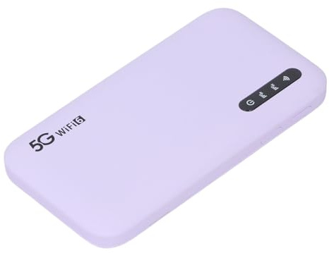 Dispositivo Hotspot Mobile WiFi 5G, Router WiFi Portatile per Viaggi, Casa, Gioco, con Supporto per Slot per Schede Nano SIM 16 Dispositivi da 6100 MAh Batteria, Porta di