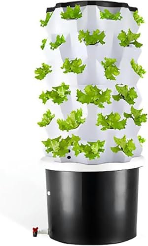 WaiDXn Torre hidropónica Vertical de 6, 8 y 10 Niveles con Tanque de Agua de 100 litros, Kit de Cultivo aeropónico, Maceta Inteligente for jardín, Kit de germinación de Hierbas (1 Unidad)(10 Floor)