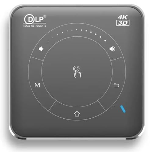 Proyector HD Mini Smart Dlp 3D 4k Android 9.0 5G WiFi BT Proyectores de teléfono de Bolsillo de la batería del Altavoz Incorporado