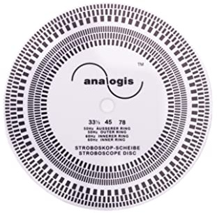 Stroboskopskiva för skivspelare analog perfekt pitch