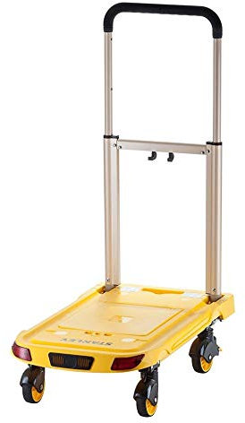 Plateau de manutention aluminium pliable 90kg. Dimensions ouvert : 61x37x90 cm, fermé : 61x37x8 cm. Roues 7,6x3,3 cm.Poids : 5,3KG
