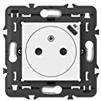 Legrand 077161L Prise de Courant Surface Mosaic, Chargeur USB Type-C Livrée, Support 2 Modules, Blanc