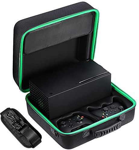 Hard Carrying Case Compatible with Xbox Series X, Controller, Accessories