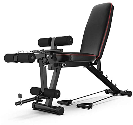 FLBT AdjustableBänke,AdjustableBank,Multifunktions-Hantelbank,FitnessBankwithLegExtensionandLegCurl,HomeGymAdjustableWorkoutBank,HantelBank Needed