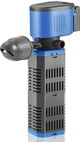 SOUSLOW 23W Filtro Acquario Interno con Flusso 1600 L/H per Acqua Pulita, Flusso d'Aria Regolabile, Basso Rumore e Silenzioso(23w)