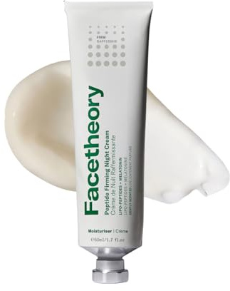 facetheory Peptide Firming Night Cream - Anti Wrinkle Night Cream with Melatonin to Repair & Nourish Skin - Night Moisturiser to Reduce Fine Lines & Wrinkles & Restore Firmness (50 ml)
