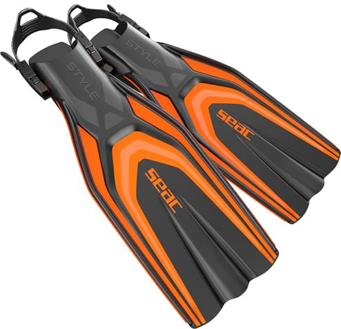 SEAC Style, Adjustable and Ultra Light Fins for Diving