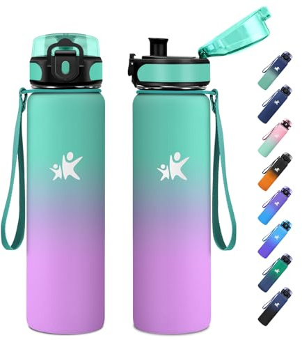JAPORIA Botella Termica 500ml, Botella Agua Acero Inoxidable, sin BPA, Termo Doble Pared al Vacío, Botella Agua para Escuela, Oficina, Gimnasio