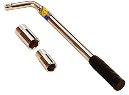 Carpoint Radmutternschlüssel Teleskop 17/19/21/23mm, Silber