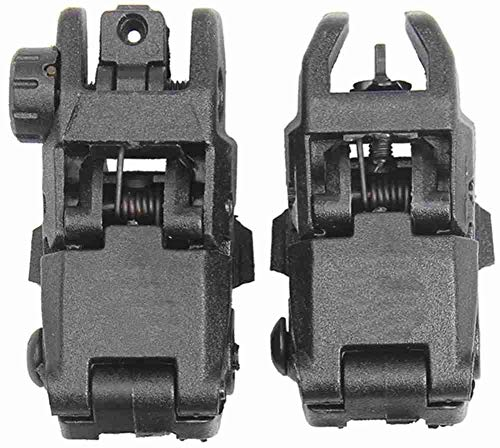 Tactical M4 AR15 AR-15 Front- und Heckklappvisier klappen Schnellwechsel-Sicherungsvisier für Picatinny-Schiene auf