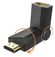 Hama HDMI Adapter Buchse - HDMI Stecker (eckig, drehbar, kompakt, 4096 x 2160, HDMI 2.0b) schwarz