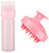 MFUOE Root Comb Applicator Bottle with Scalp Massager Shampoo Brush Hair Coloring Dye and Scalp Treatment Tools（Pink）