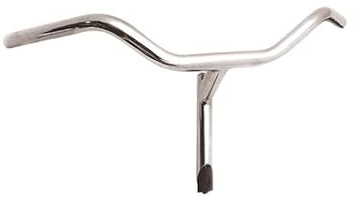 Manubrio Cromato in Acciaio 22,2 mm per Bicicletta Olanda City Bike Donna Uomo – Compatibile con bici 24” 26” 28” da Passeggio – Robusto e Resistente