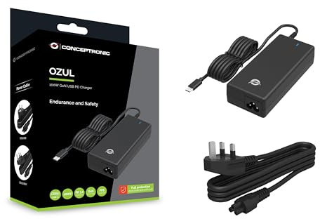 CONCEPTRONIC OZUL03BUK Chargeur USB PC GaN 100 W Câble USB-C intégré