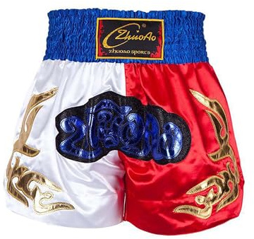 Miaeowve Shorts de Boxe Thaï pour Enfants Garçon Fille Short Muay Thai MMA Kickboxing Pantalon Court Fitness Training Fight Short Sport Fitness Musculation 5-16 Ans
