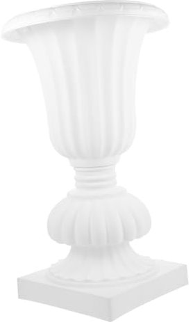 VINTORKY 1pièce Pot De Fleurs Décoratif Plastique Vase Résine De Style Rétro pour Maison Jardin Et Balcon Blanc