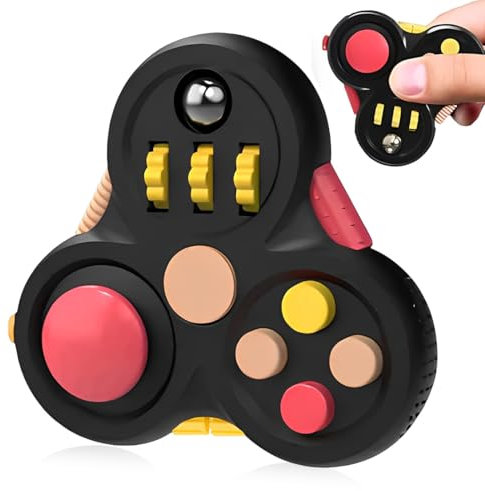 LAJUP Fidget Pad Anti-Estrés con 11 Funciones, Controlador de Almohadilla de Inquietud, Juguete Sensorial, Juguete para Reducir la Ansiedad y el Estrés
