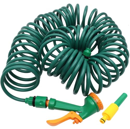 Homoyoyo Tubo da Giardino Retrattile 10 M Attacco, Tubo Flessibile per Irrigazione Estensibile per Pulizia Auto, Irrigazione Piante e Prato Esterno Colore Casuale Colore Casuale
