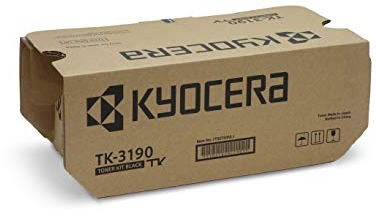 Kyocera TK-3190 Schwarz inkl. Resttonerbehälter. Original Toner-Kartusche 1T02T60NL1. Kompatibel für Ecosys M3655idn, M3660idn, P3055dn, P3060dn